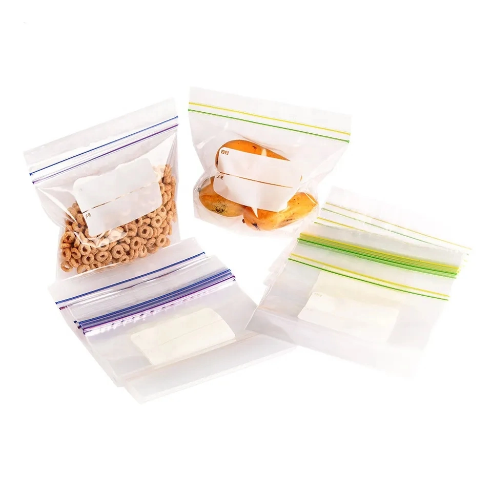 Reclosable Ziplock Bag with Writing Panels PE Self Adhesive Sealing Bags